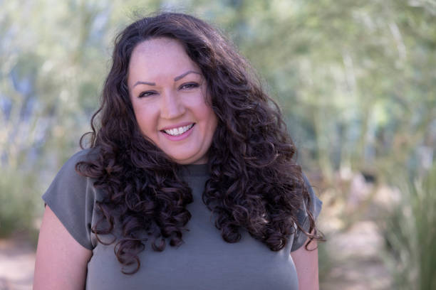 A Portrait of a Native American woman.